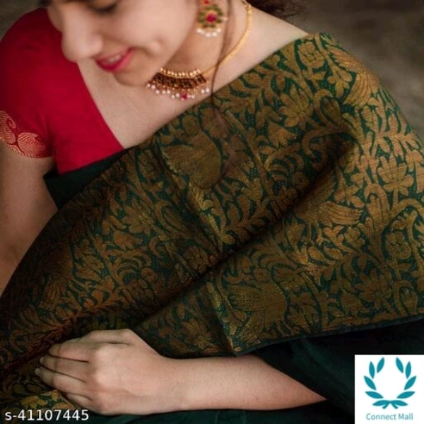 Myra Attractive Sarees - Saree Length-5.5m Blouse Length 0.8m, Saree And Blouse Fabric : Jacquard, pack of :1